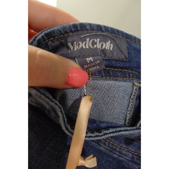 Modcloth Denim Kinetic Charms Apron Dress - M - Picture 7 of 10